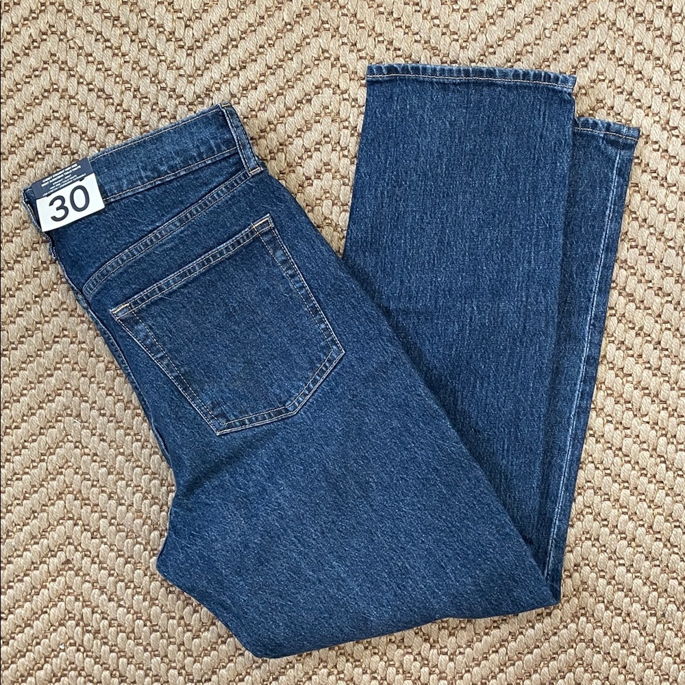 GAP - NWT Cheeky Straight High Rise Denim Jeans - Blue - 30x30